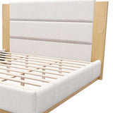 Natural Solid Wood King Bed Frame - HomeRoots - Flyclothing LLC