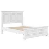 White Wood Queen Bed Frame
