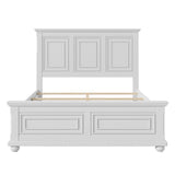 White Wood Queen Bed Frame
