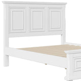 White Wood Queen Bed Frame