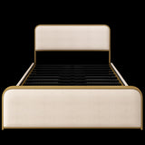 Natural Metal Queen Bed Frame