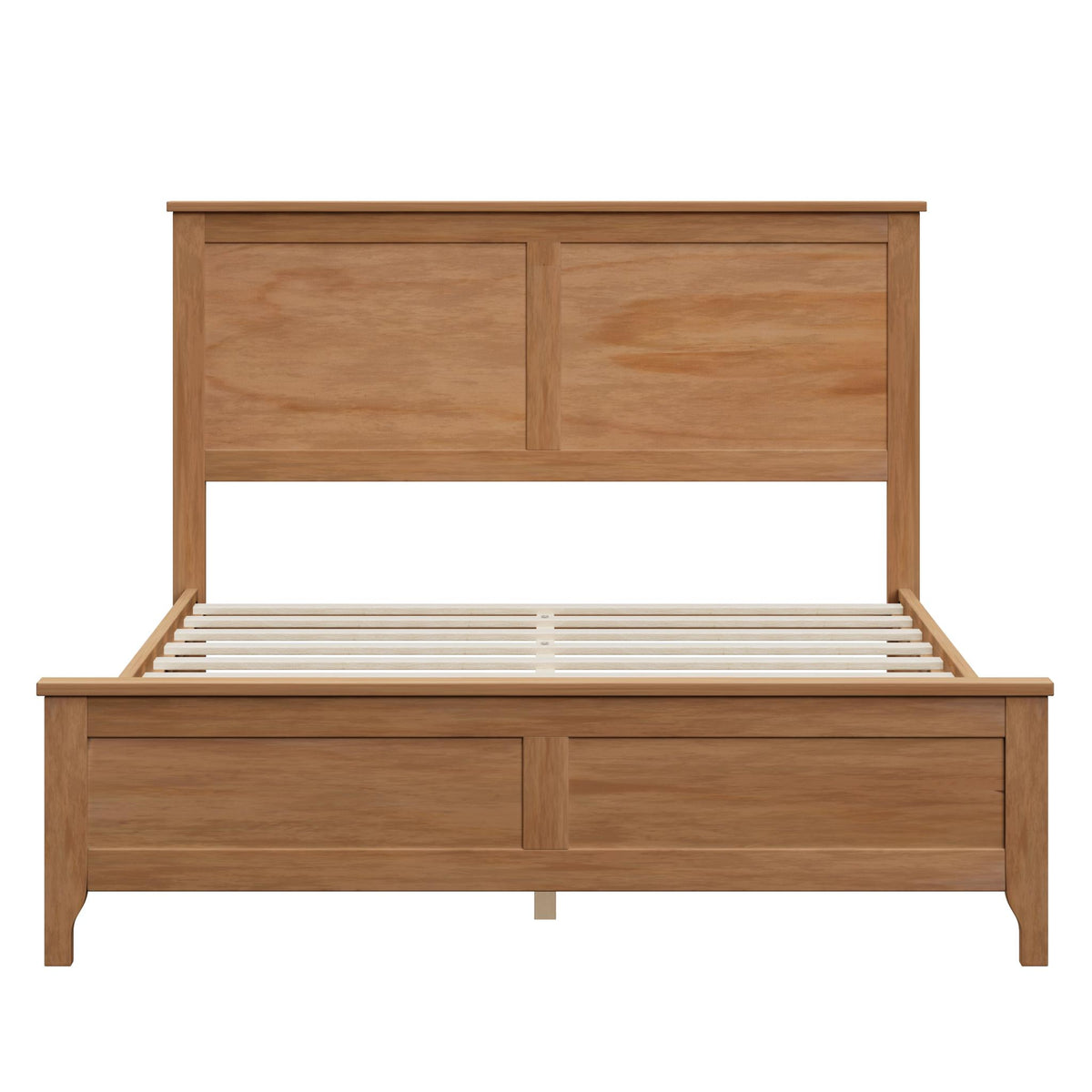 Natural Solid Wood Full Bed Frame