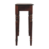 100" Chestnut Solid Wood Console Table With Two Drawers - HomeRoots - Flyclothing LLC