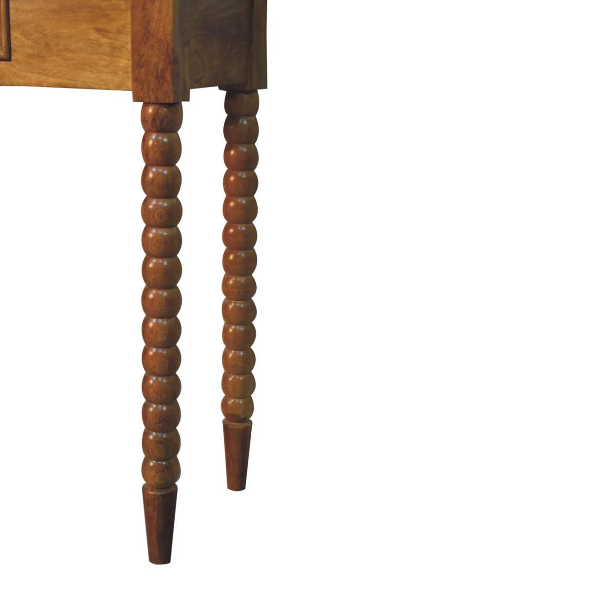 80" Brown Solid Wood Console Table With Drawer