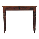 80" Brown Solid Wood Console Table With Drawer