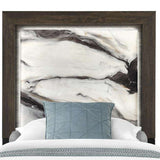Brown Wood And Upholstery Lighted Upholstered Twin Bed Frame - HomeRoots - Flyclothing LLC