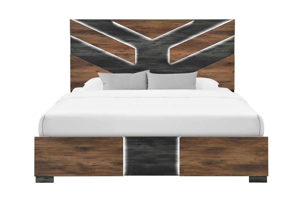 Black Wood King Bed Frame