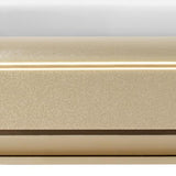 Gold Wood Lighted Queen Bed Frame