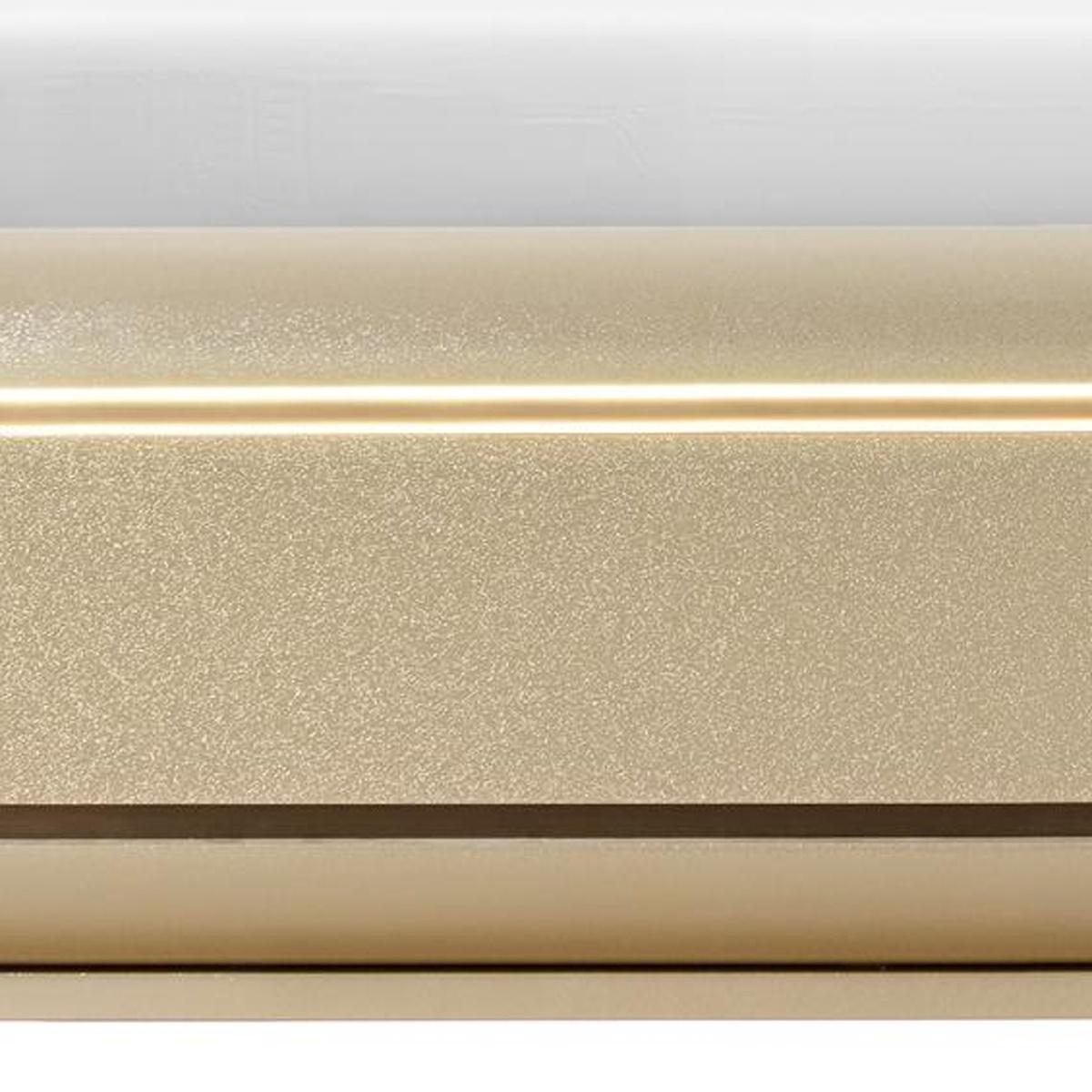 Gold Wood Lighted Queen Bed Frame