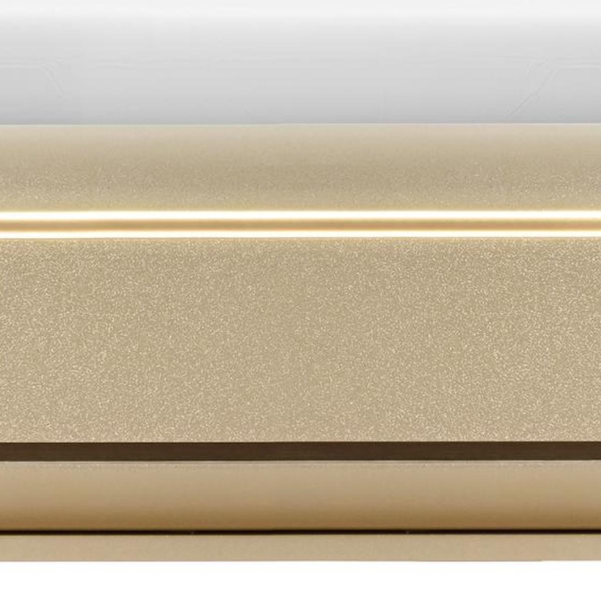 Gold Wood Lighted Queen Bed Frame