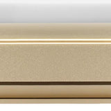 Gold Wood Lighted Queen Bed Frame