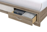 Brown Wood King Bed Frame With Drawers - HomeRoots - Flyclothing LLC