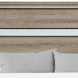 Brown Wood King Bed Frame With Drawers - HomeRoots - Flyclothing LLC