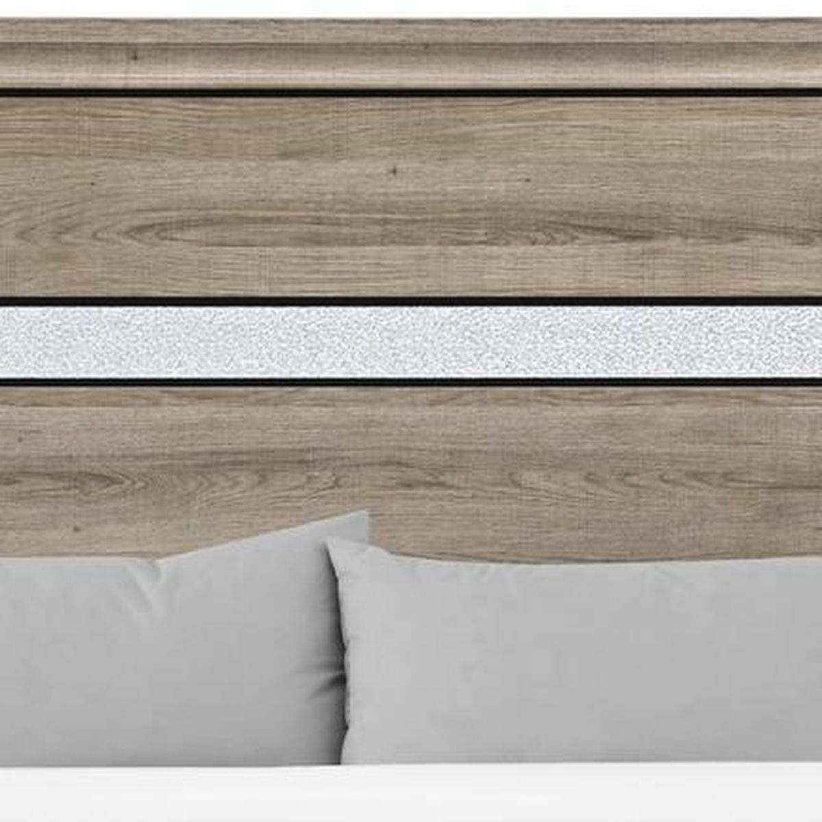 Brown Wood King Bed Frame With Drawers - HomeRoots - Flyclothing LLC