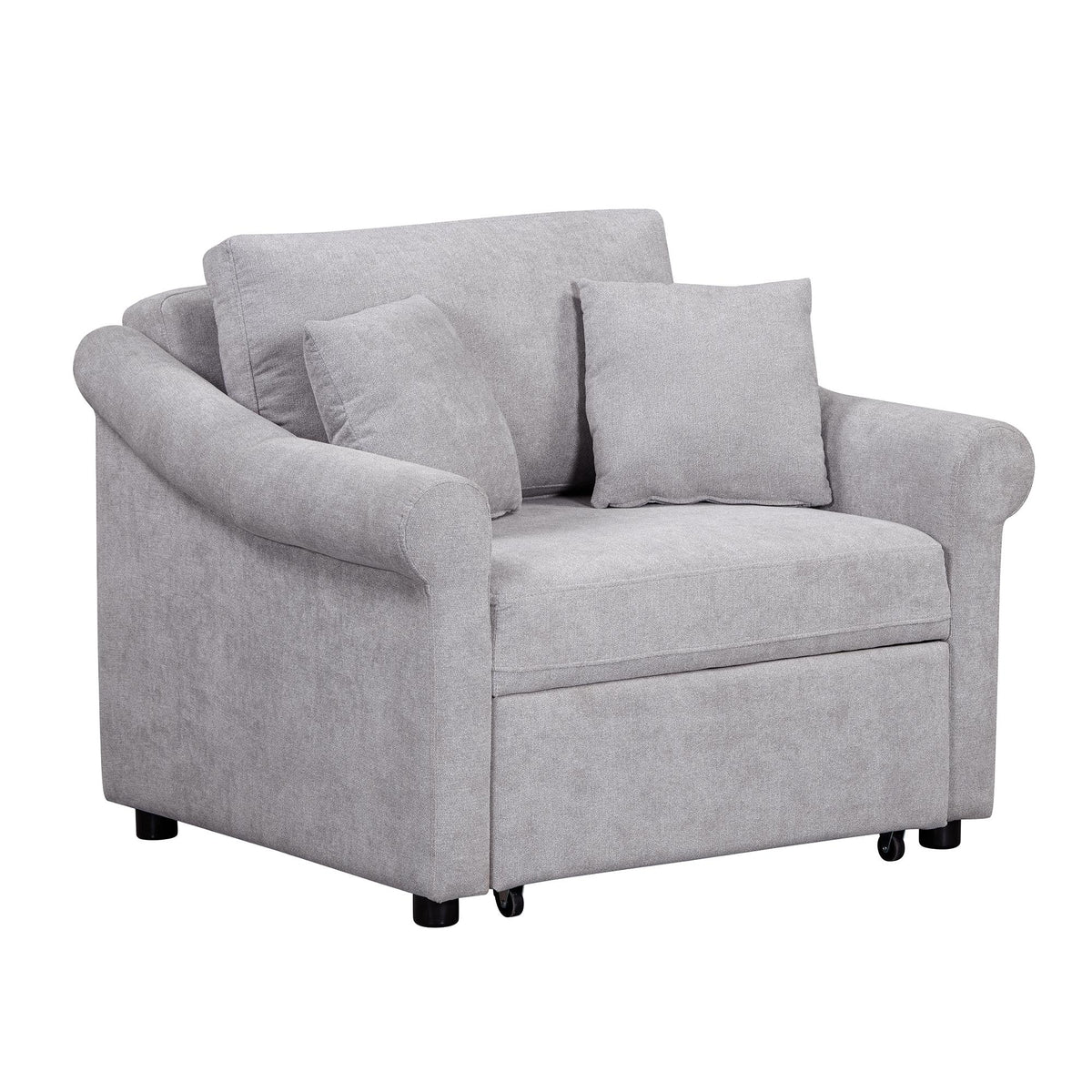 69" Natural Convertible Chair