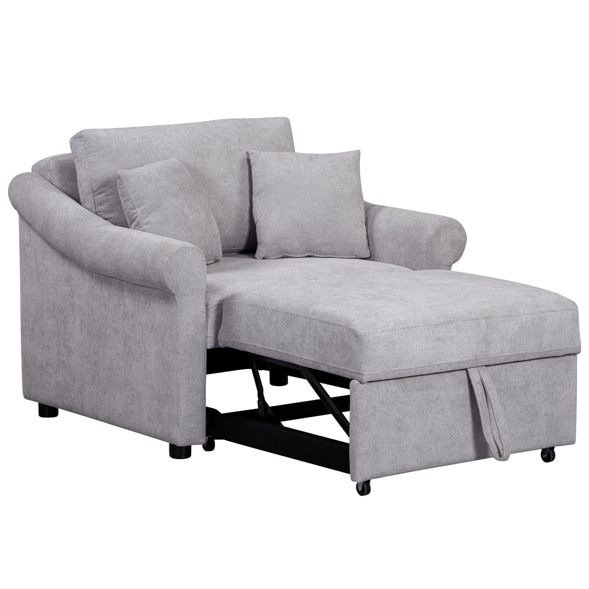 69" Natural Convertible Chair