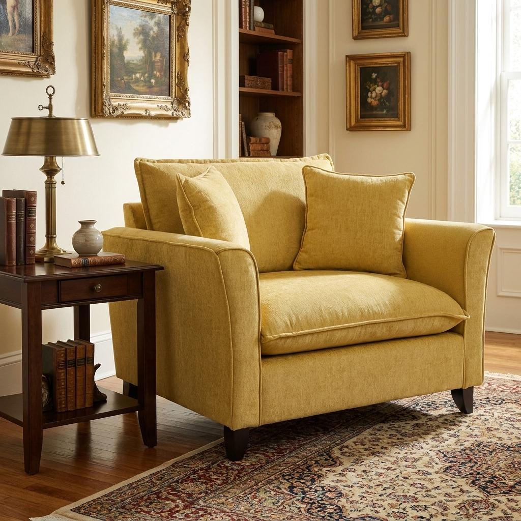 46" Natural Solid Wood Chair and a Half - HomeRoots - Flyclothing LLC