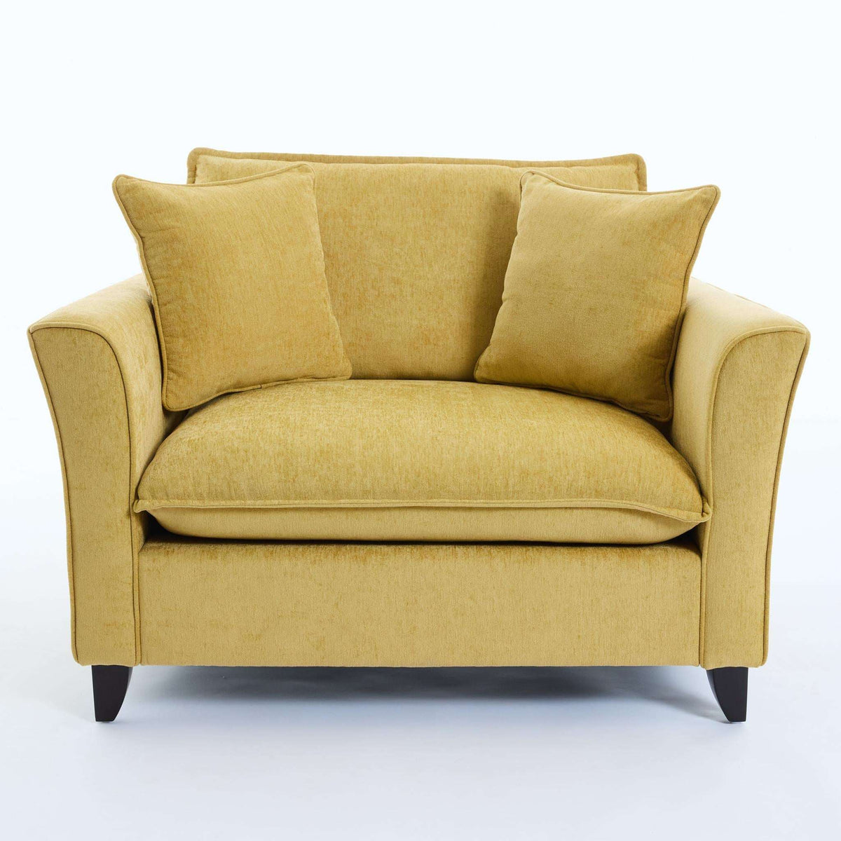 46" Natural Solid Wood Chair and a Half - HomeRoots - Flyclothing LLC