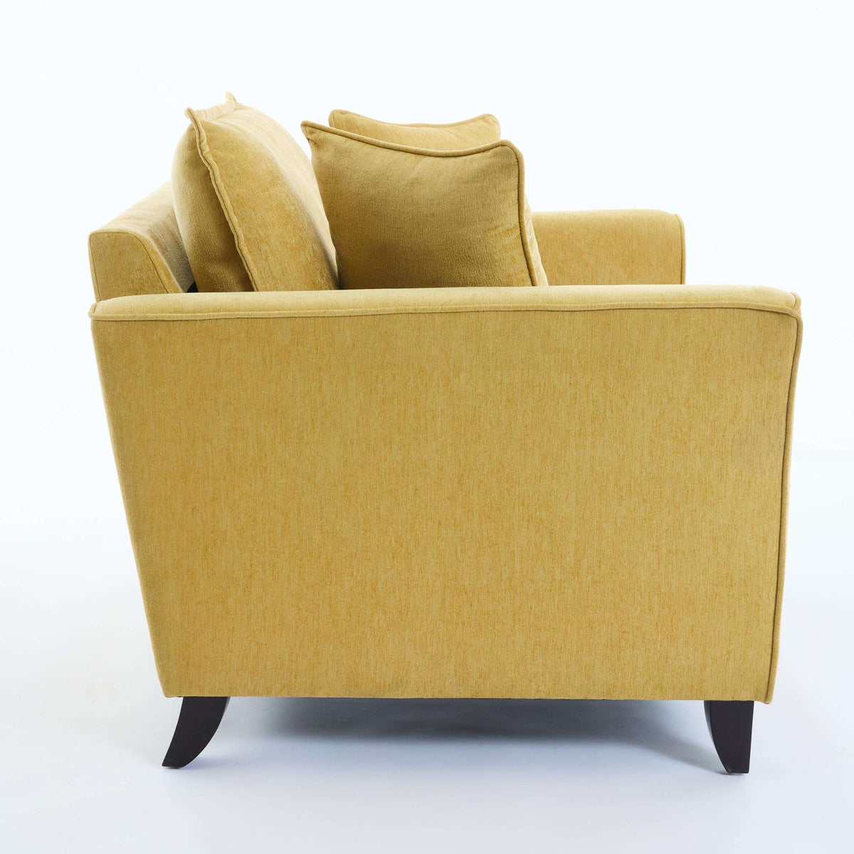 46" Natural Solid Wood Chair and a Half - HomeRoots - Flyclothing LLC