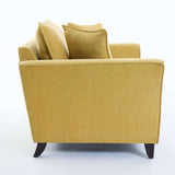 46" Natural Solid Wood Chair and a Half - HomeRoots - Flyclothing LLC