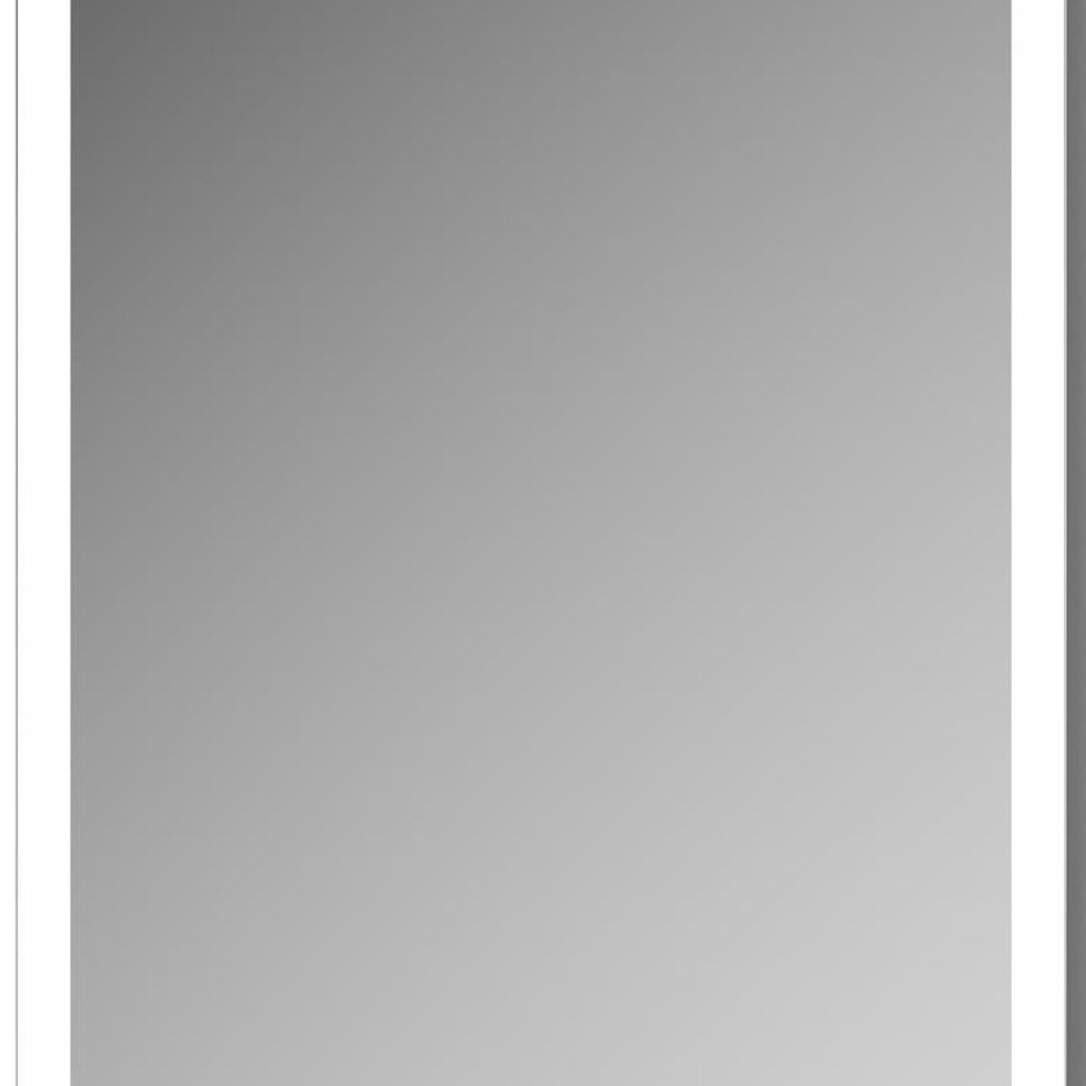 20" Silver Glass Wall Mounted No Textural Detailing Single Door Medicine Cabinet - HomeRoots - Flyclothing LLC