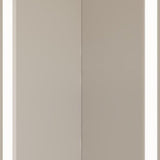 20" Silver Glass Wall Mounted No Textural Detailing Double Door Medicine Cabinet - HomeRoots - Flyclothing LLC