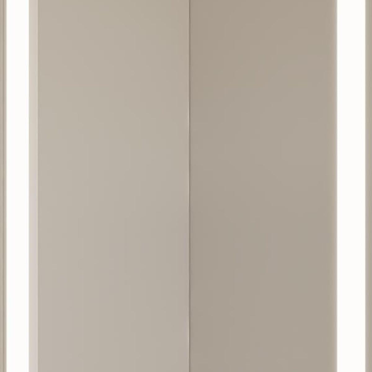 20" Silver Glass Wall Mounted No Textural Detailing Single Door Medicine Cabinet - HomeRoots - Flyclothing LLC