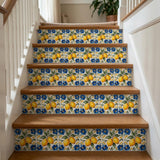 12" x 12" Yellow Vinyl Arabesque Peel And Stick Removable Tiles - HomeRoots - Flyclothing LLC