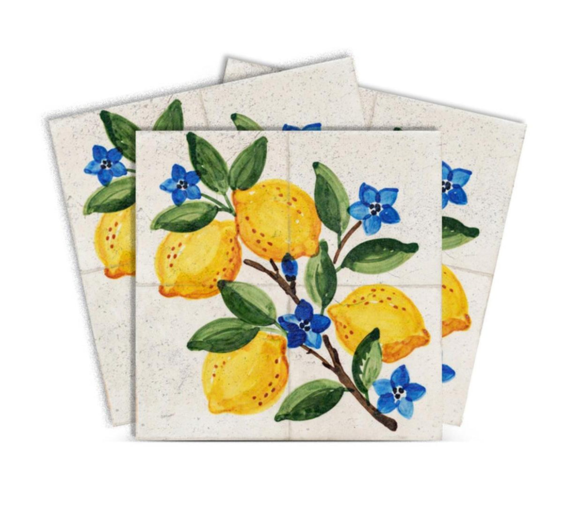 7" x 7" Yellow Vinyl Arabesque Peel And Stick Removable Tiles - HomeRoots - Flyclothing LLC