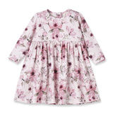 Watercolor Floral Girls Dress - Soft Bamboo Jersey - Tesa Babe - Flyclothing LLC