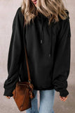 Drawstring Pocketed Long Sleeve Hoodie - Trendsi - Flyclothing LLC
