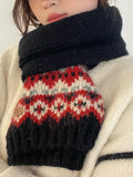 Nordic Pattern Knitted Winter Scarf - Trendsi - Flyclothing LLC