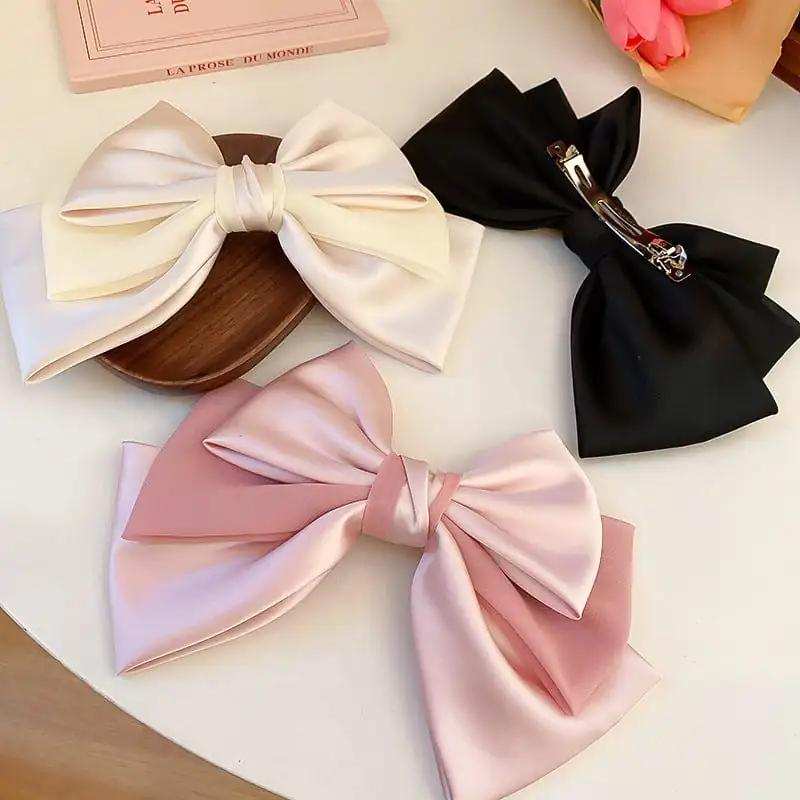 Bow Cloth Hair Clip - Trendsi - Flyclothing LLC