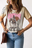 Graphic Round Neck Short Sleeve T-Shirt - Trendsi - Flyclothing LLC