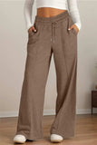 Drawstring Elastic Waist Wide Leg Pants - Trendsi - Flyclothing LLC