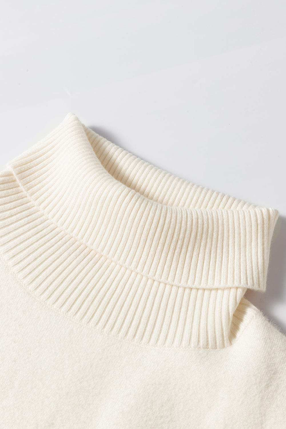 Turtleneck Long Sleeve Sweater - Trendsi - Flyclothing LLC