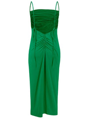 Backless Cowl Neck Sleeveless Cami Dress - Trendsi
