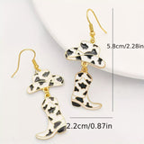 Cowboy Hat and Boot Dangle Earrings - Trendsi - Flyclothing LLC