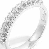 925 Sterling Silver Inlaid Zircon Ring - Trendsi - Flyclothing LLC