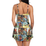 Baha Ranch Vintage Cowboy Skirted Swimsuit - Baha Ranch Western Wear - Flyclothing LLC