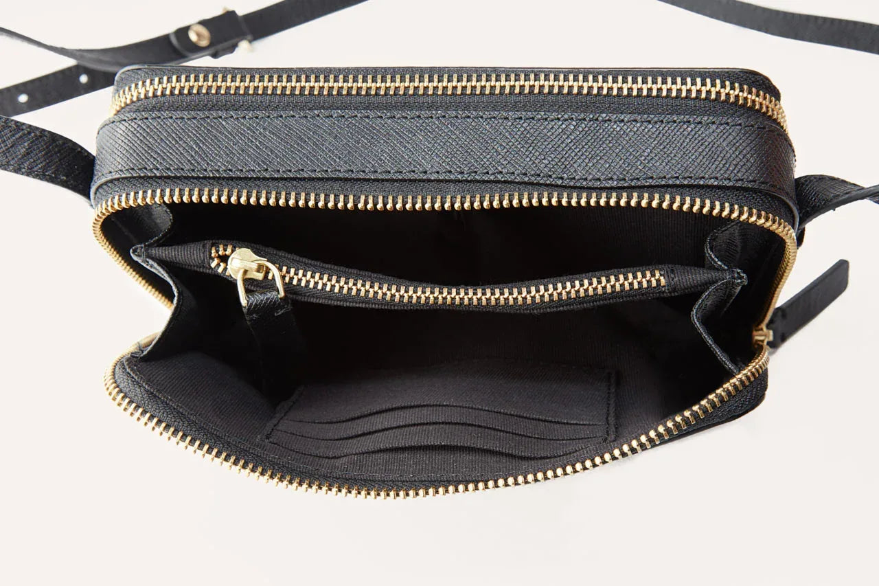 Zip Around Crossbody - Kiko Leather - Flyclothing LLC