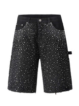 Men's Rhinestone Shorts with Pockets - Trendsi - Flyclothing LLC