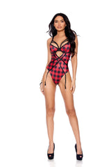 Elegant Moments Buffalo Plaid Buffalo Plaid Print Slip On Teddiette 77173 - Elegant Moments - Flyclothing LLC