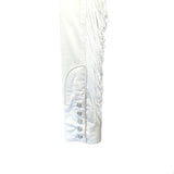 Women's Vintage White Fringe Embroidered Western Shirt - Rockmount Ranch Wear - Flyclothing LLC