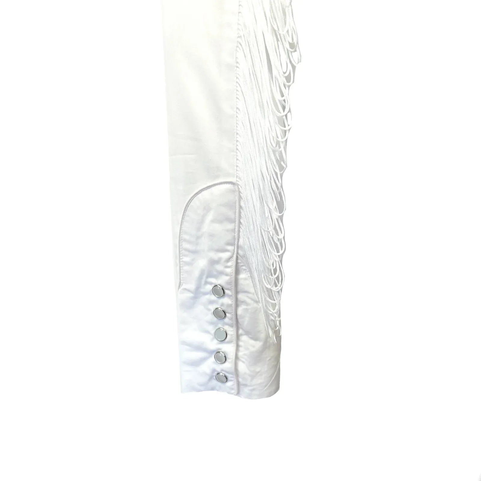 Women's Vintage White Fringe Embroidered Western Shirt - Rockmount Ranch Wear - Flyclothing LLC