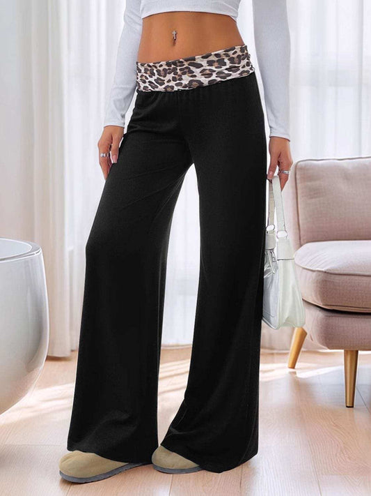 High Waist Leopard Pants - Trendsi - Flyclothing LLC