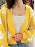 Floral Open Front Cardigan - Trendsi - Flyclothing LLC