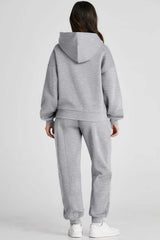 Dropped Shoulder Long Sleeve Hoodie and Pants Active Set - Trendsi - Flyclothing LLC