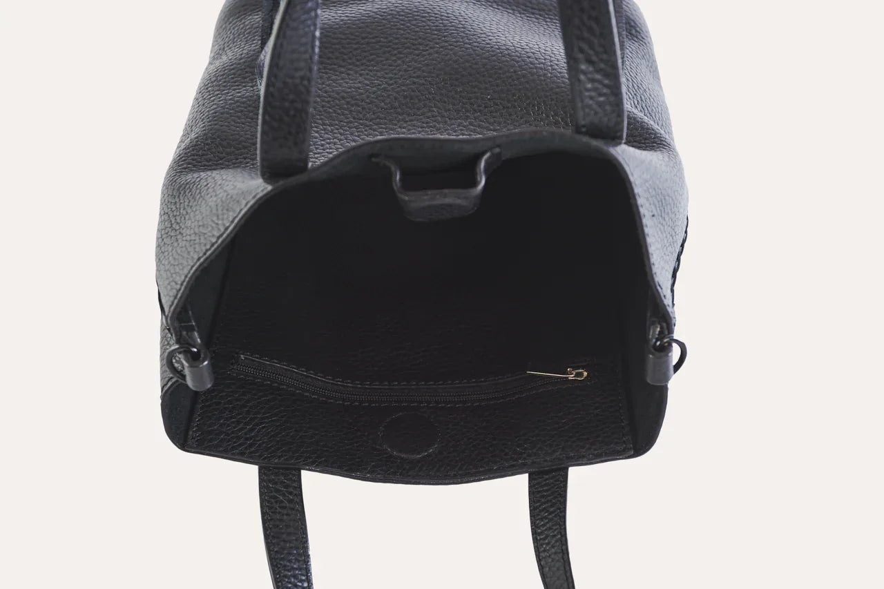 Side Weaved Tote - Kiko Leather - Flyclothing LLC