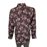 Rockmount Ranch Wear women s burgundy western print shirt - Rockmount Clothing - Flyclothing LLC